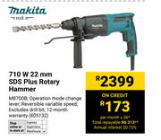Makita 710W 22mm SDS Plus Rotary Hammer (605132)