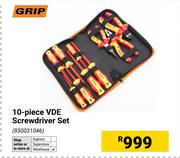 Grip 10 Piece VDE Screwdriver Set (850031046)