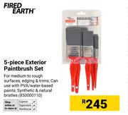 Fired Earth 5 Piece Exterior Paintbrush Set (850000110)