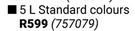 Fired Earth 5L Damp-X Rubber Coat Standard Colours (757079)