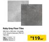 Ruby Grey Floor Tiles 500mm x 500mm (784141, 784139)-Per Sqm