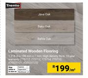 Trento Laminated Wooden Flooring 1218mx198mmx7mm (775712,775713,775714,775710,850025131,850025123)