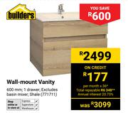 Builders Wall Mount Vanity 600mm (771711)