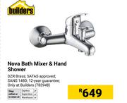 Builders Nova Bath Mixer & Hand Shower (783948)