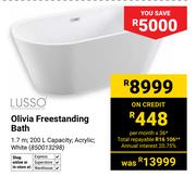Lusso Olivia Freestanding Bath 1.7m White (850013298)