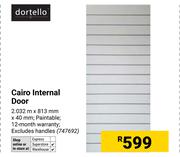 Dortello Cario Internal Door 2.032m X 813mm X 40mm 747692