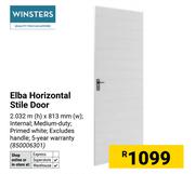 Winsters Elba Horizontal Stile Door 2.032m(h) X 813mm(w) 850006301