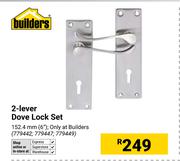 Builders 2-Lever Dove Lock Set 779442, 779447, 779449