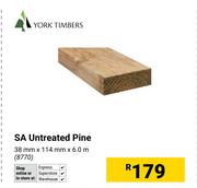 York Timbers SA  Untreated Pine 38mm X 114mm X 6.0m 8770