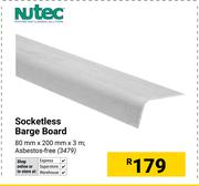 Nutec Socketless Barge Board 3479