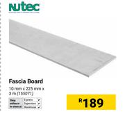 Nutec Fascia Board 10mm X 225mm X 3m 155071