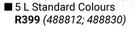 Fired Earth 5L Extreme Roof Acrylic Standard Colours (488812, 488830)