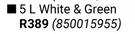 Fired Earth 5L Extreme Roof Acrylic White & Green (850015955)