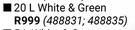 Fired Earth 20L Extreme Roof Acrylic White & Green (488831, 488835)