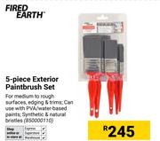Fired Earth 5 Piece Exterior Paintbrush Set (850000110)