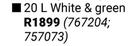 Fired Earth 20L White & Green (767204, 757073)