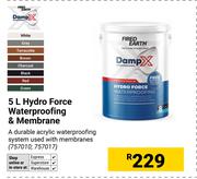 Fired Earth 5L Hydro Force Waterproofing & Membrane (757010,757017)