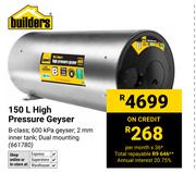 Builders 150Ltr High Pressure Geyser 661780