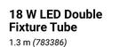 Light Worx 18W LED Double Fixture Tube 1.3m 783386