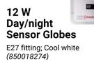 Eurolux 12W Day/Night Sensor Globes (E27 Fitting Cool White) 850018274