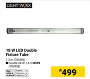 Light Worx 18W LED Double Fixture Tube 1.3m 783386