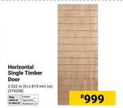 Horizontal Single Timber Door 2.032m(H) x 813mm (W) 374208