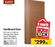 Kayo Hardboard Door 813mm x 2.032m 33613-Each