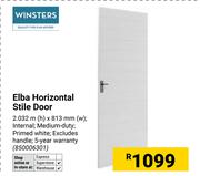 Winsters Elba Horizontal Style Door (Excludes Handle) 2.032m (H) x 813mm (W) 850006301
