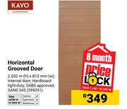 Kayo Horizontal Grooved Door 2.032m (H) x 813mm (W) 399291