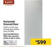 Kayo Horizontal Grooved Door 2.032m x 813mm 767440