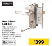 Dortello Nera 3-Lever 152.4mm Lock Set