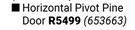 Horizontal Pivot Pine Door 653663