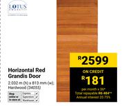 Lotus Amoretti Horizontal Red Grandis Door 2.032m (H) x 813mm (W) 34055