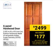 Lotus Amoretti 6-Panel Hardwood Door 2.032m (H) x 813mm (W) 33703/33722