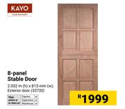 Kayo 8-Panel Stable Door 2.032m (H) x 813mm (W) 33730