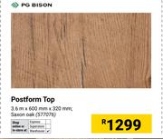 Postform Top 3.6m x 600mm x 320mm 577076