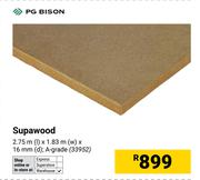 Supawood 2.75m (L) x 1.83m (W) x 16mm (D) 33952