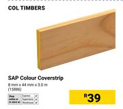 Col Timbers SAP Colours Coverstrip 8mm x 44mm x 3.0m 15886