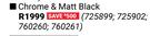 Builders Corner & Quadrant Shower Doors Chrome & Matt Black (725899,725902,760260,760261)