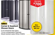 Builders Corner & Quadrant Shower Doors White (725893,725896)