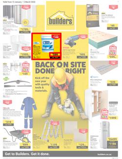 Builders Western Cape : Back On Site Done Right (13 January - 2 March 2026), page 1