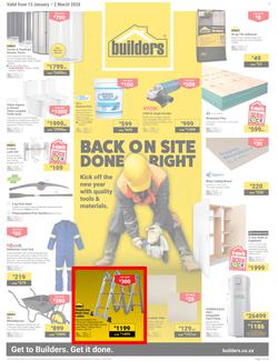 Builders Western Cape : Back On Site Done Right (13 January - 2 March 2026), page 1