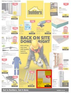 Builders Western Cape : Back On Site Done Right (13 January - 2 March 2026), page 1