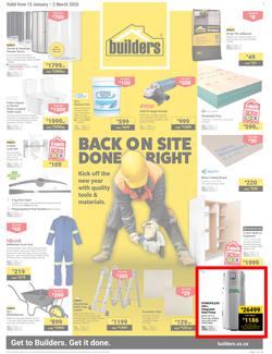 Builders Western Cape : Back On Site Done Right (13 January - 2 March 2026), page 1