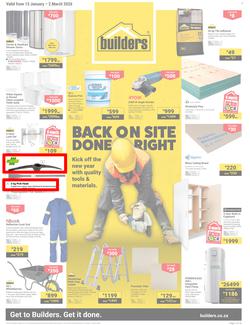 Builders Western Cape : Back On Site Done Right (13 January - 2 March 2026), page 1