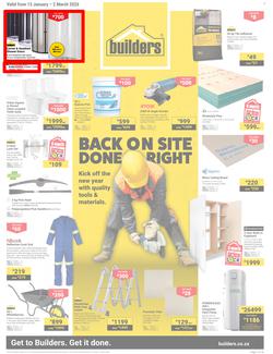 Builders Western Cape : Back On Site Done Right (13 January - 2 March 2026), page 1