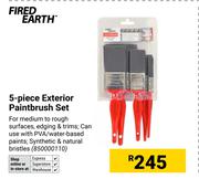 Fired Earth 5 Piece Exterior Paintbrush Set (850000110)