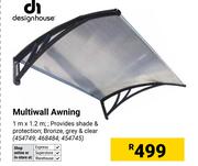 Design House Multiwall Awning 1m X 1.2m 454749, 468484, 454745