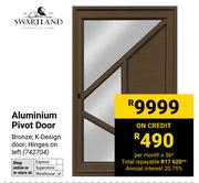 Swartland Aluminium Pivot Door 742704