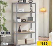 Storm 4-Tier Galvanised Shelving 1.5m x 900mm x 400mm 850021754